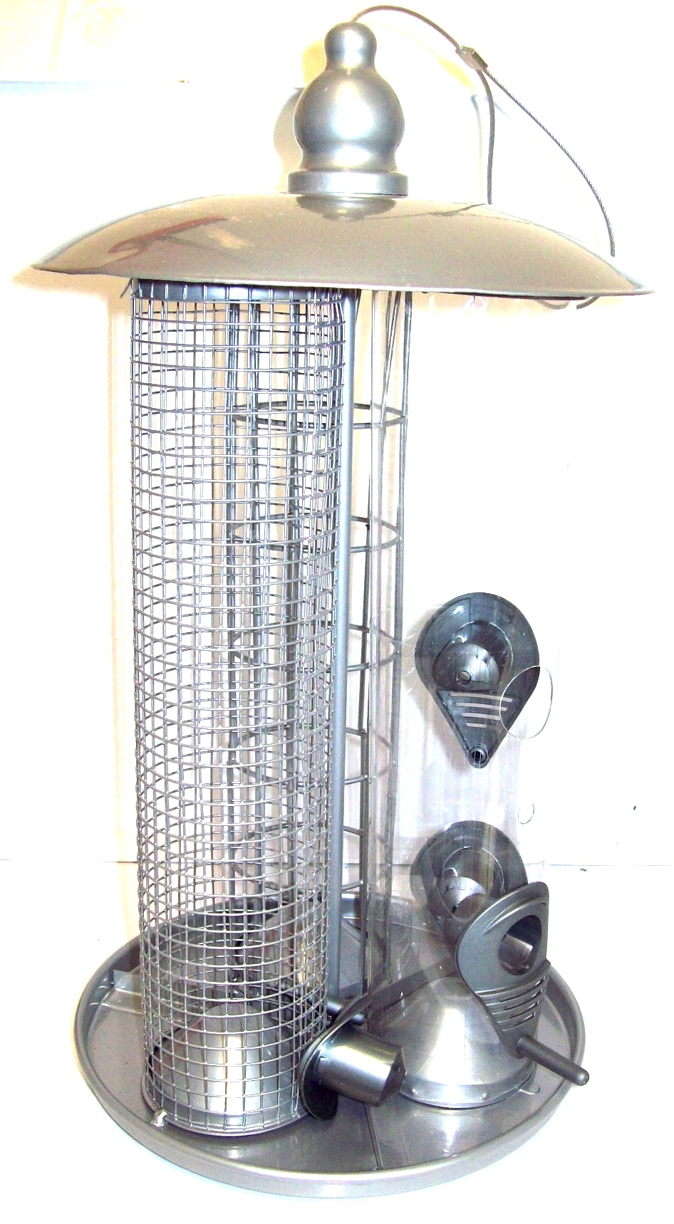 Bird Baths Feeders Tables Garden Deluxe Hanging 3 In 1 Suet Fat