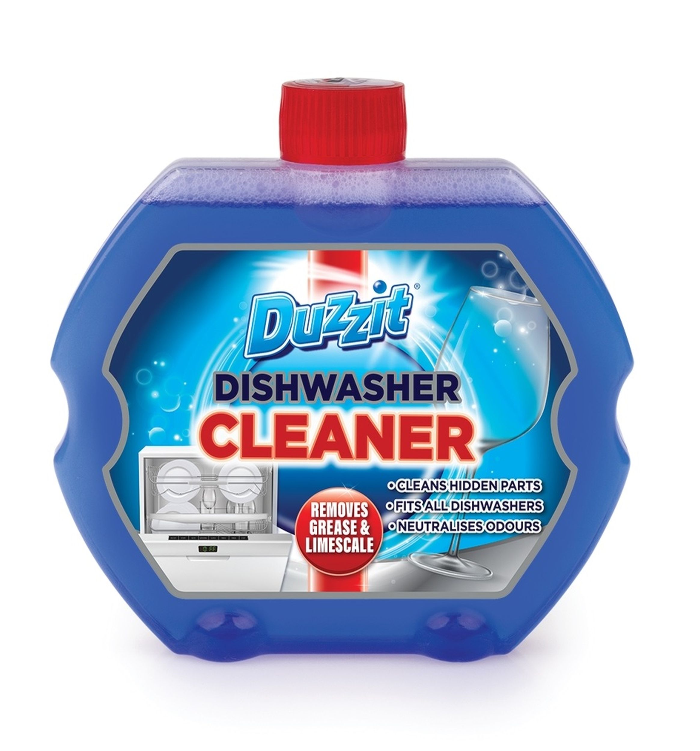 Duzzit Dishwasher Cleaner Limescale & Grease Remover Odour Neutraliser ...