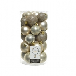 30 Pearl Gold Baubles