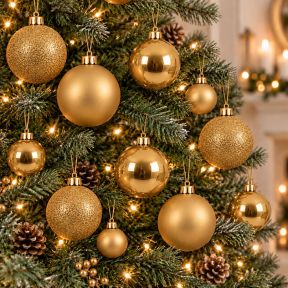 30 Gold Baubles
