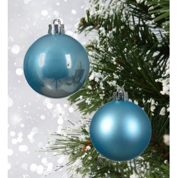 12 Sugar Blue Baubles