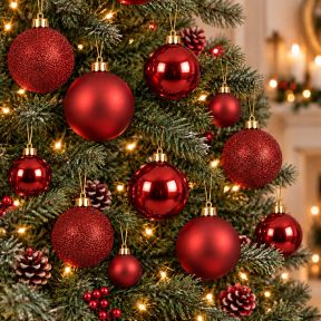 30 Red Baubles