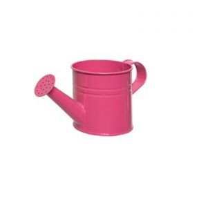 Bright Pink Small Metal Watering Can