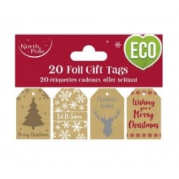 20 Kraft Gift Tags