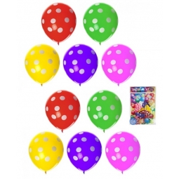 Pack Of 10 Polka Dot Balloons