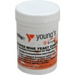 Youngs Brew Home Brewing Super Wine Yeast Compound For High Alcohol 60g