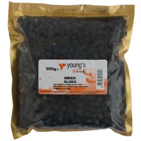 Youngs Brew Home Brewing Dried Sloes Fruit For Wine Making - 500g