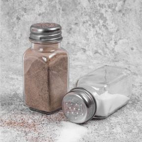 Glass Salt & Pepper Pots