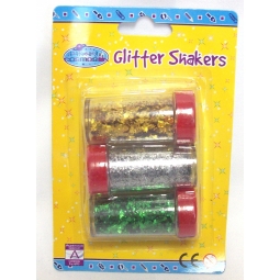 Pack Of 3 Glitter Shakers Art Craft Scrapbook Glitter In Pots Gold Silver Green