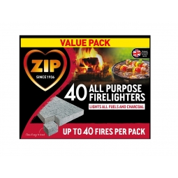 Zip 40 Firelighters Value Pack