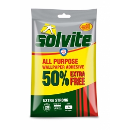 Solvite All Purpose Wallpaper Adhesive /Paste Extra Strong Hangs up to 4.5 rolls