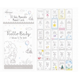 Pack Of 30 Baby Memorable Moments Cards Photo Props Today I First
