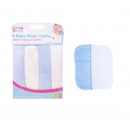 Blue Baby Face Wash Cloths