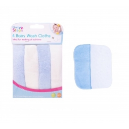 Blue Baby Face Wash Cloths