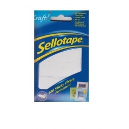 Sellotape 140 Sticky Fixers Double Sided Foam Glue Pads Permanent Craft 25mm