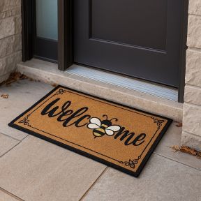 Welcome Bee Door Mat 70 x 40cm
