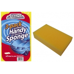 3 Jumbo Super Absorbent Car Van Bike Wash Cleaning Sponges Synthetic Sponge