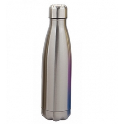 Silver Stainless Steel Double Wall Drinking Bottle Hot Cold Drinks Vacuume Flask
