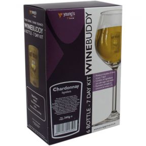 Wine Buddy Home Brewing Kit Make Your Own Wine Makes 6 Bottles - Chardonnay