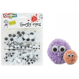 Stick On Wiggly Googly Eyes 3 Assorted Sizes Craft Character Monster Eyes