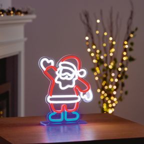Neon Santa Light