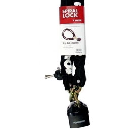 Spiral Lock Motorcycle Chain Lock - 8 x 8 x 900mm, bike lock