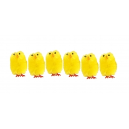 6 Fluffy Easter Chicks
