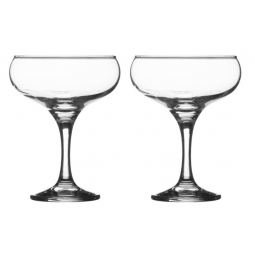 2 x 20cl Cocktail Saucer Glasses