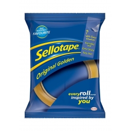 Sellotape Original Golden 24mm x 50m Clear Sticky Packing Parcel  Strong Tape