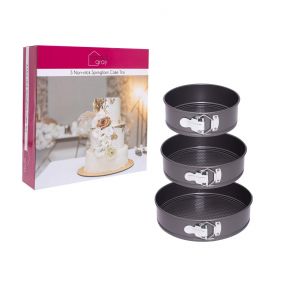 Round Springform Cake Tins 3pc