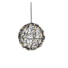 Black Ball Light Warm 15cm
