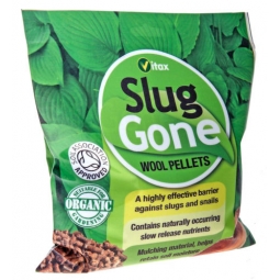 Vitax Slugs Gone Wool Pellets Effective Slug & Snail Barrier Organic Safe - 1L