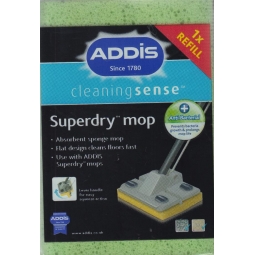 Addis Superdry Floor Mop Refill Pad Sponge Highly Absorbent Tile Vinyl