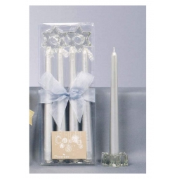 4 Candles Gift Set Silver