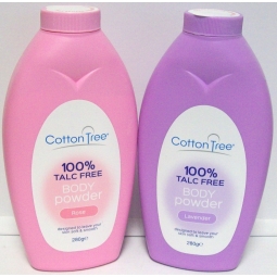 Cotton Tree Body Powder 100% Talc Free For Soft Skin 280g