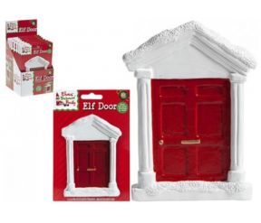 Polystone Christmas Elf Fairy Door Skirting Board Door Window Naughty Elf Door