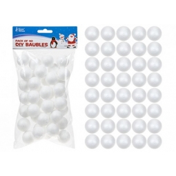 40 Polyfoam Baubles
