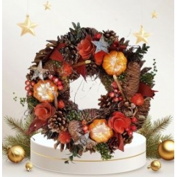 38cm Large Autumn Wreath