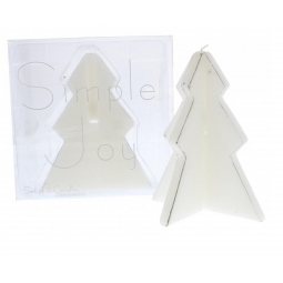 2 Prices Tree Shaped Candles White