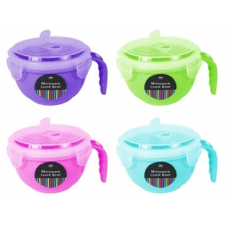 800ml Large Microwave Food Soup Bowl Mugs With Air Tight Clip On Lid Lunch