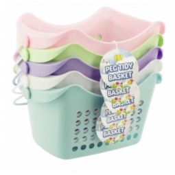 1 x Pastel Peg Tidy Basket- Colour sent Random