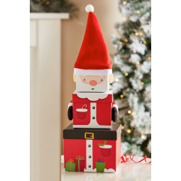 Large Santa Plush Gift Boxes