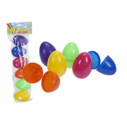 Pack Of 6 Large Plastic Filler Easter Eggs Fill With Mini Eggs Sweets Egg Hunt