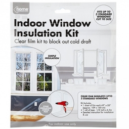 Energy Saving Window Insulation Kit Draught Excluder Clear Film Block Frost Cold