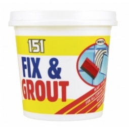 151 White Fix & Grout Ready To Use Tile Wall Adhesive Kitchen Bathroom 500g