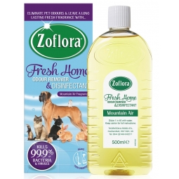 Zoflora Fresh Home Pet Odour Remover All Purpose Disinfectant Mountain Air 500ml