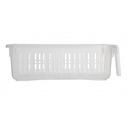 Small Clear Handy Caddy Basket Shelf Cupboard Storage Basket 28cm x 15cm x 8.5