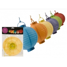Orange Colour Garden Lantern Battery Operated 20cm Decorative Paper Lantern