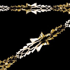 Foil Garland Gold & Ivory 2.7M