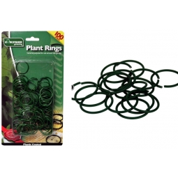 Kingfisher Pack Of 100 Plastic Coated Plant Rings Plant Securing Garden Ties